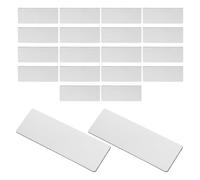 Alasum 1 Ensemble Badges D'identification en Plastique Argenté pour Bureau, Style Minimaliste, pour Conférences et Harmoniser L'apparence des Équipes 20 Pièces
