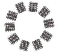 Alasum 10 Inserts Filetés en Acier Inoxydable Argenté, Fixation Filetée Sécurisée Installation Facile, Écrous à Filetage Femelle pour Réparation Mécanique