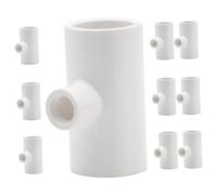 Alasum 10 pièces Abreuvoir Automatique Poules Raccords PVC Trois Voies Facile Installation pour Volailles Petits Animaux Compagnie Poulets Canards Lapins