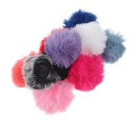 Alasum 10 pièces Bonnettes Colorées pour Housse Fourrure Synthétique Du Bruit Du Vent pour Utilisation Intérieure et Extérieure