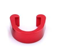 Alasum 10 Pièces Clips Câbles en Alliage D'aluminium Rouge de C pour Gestion de Câbles de Frein Vélo, Réutilisables, Légers, Adaptés BMX et VTT