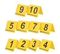 Alasum 10 Pièces Étiquette D'identification des Preuves Médico-légales en Plastique Jaune, Portable et Légère, Marqueurs pour Jeux D'enquête et Fêtes d'anniversaire Détective