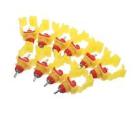 Alasum 10 pièces Goutteurs Acier Inoxydable pour Abreuvoir Automatique de Poules Distributeur Eau Pratique pour Volailles Système Hydratation pour Ferme et Poulailler