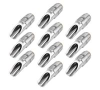 Alasum 10 pièces Lot Tétines Boisson pour Cochons Acier Inoxydable Distributeur Eau Cochon Antidébordement Robuste et Facile à Nettoyer Système Étanche pour Élevage Porcin