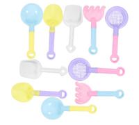 Alasum 10 Pièces Mini Pelles de Sable Plastique Colorées pour Garçon Fille Jouets Légers pour Bac à Sable Jardin et Plage et Sécurisé pour Filles et Garçons