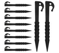 Alasum 10 pièces Piquets de Tente Plastique Résistants et Anti-Vent pour Camping Fixation Polyvalente Tentes Auvents et Bâches Plein Air