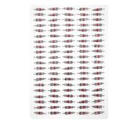 Alasum 100 pièces Noyaux Valve Zinc Alliage American Core pour Pneus Vélo Tubeless Compatible Route et VTT Étanchéité pour Remplacement Valves Défectueuses