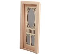 Alasum 12, Petite Porte en Bois Naturelle pour Accessoires de Maison de Poupée, pour Décoration DIY de Mini-Maison