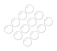 Alasum 12 Pièces Silencieux Silicone Luminieux pour Médaille Chien Réducteur de Bruit Étanche et Protection Identification Confortable pour Collier Accessoire de Sécurité Nocturne