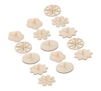 Alasum 12 pièces Toupies à Peindre DIY Jouets Gyro Portables Bois et Plastique pour Garçon Fille Amusants Créatifs Accessoire Mixte