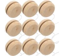 Alasum 15 Boules de Yo-yo en Bois à Peindre pour Garçon et Filles - DIY Créatif 15 Pièces, Jeu D’adresse en Bois Naturel sans Odeur, pour Fêtes D’Anniversaire et Activités Manuelles