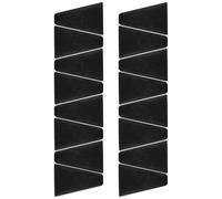 Alasum 16pcs Protections en Silicone pour Friteuse à Air, Coins Protecteurs Réutilisables, Compatibles Lave-Vaisselle, Pieds de Rechange pour Grilles de Déshydrateur Noirs