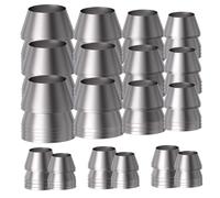 Alasum 18 pcs Cales Fer Robustes pour Hache et Marteau Lot de Renforts de Poignée Multifonctions pour Charpentiers et Constructeurs Installation Facile sans Jeu Compatibilité