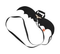 Alasum 2 Ensembles Costume de Chat et Chien Halloween avec Ailes de Chauve-Souris en Feutre, Accessoire Cloche Citrouille et Corde, Confortable et Polyvalent pour Fêtes et Événements