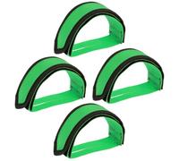 Alasum 2 Paires de Sangles de Pédales de Vélo Antidérapantes Vertes Cale-Pieds Réglables en Nylon Résistant pour Pignon Fixe VTT et Vélo de Route Maintien Sécurisé et Protection du
