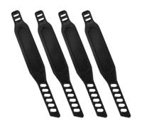 Alasum 2 Paires Sangles de Pédale de Vélo D’Exercice en PP, Noir, Légères et Portables, pour Vélos D’Exercice et Pédales de Bicyclette, Usage à Domicile Salle de Sport