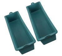 Alasum 2 Pièces Abreuvoir Chevre en Plastique Vert Grosse Capacité Design Détachable pour Élevage Facile et Amélioration de L'utilisation du Fourrage en Exploitation Agricole