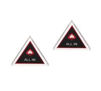 Alasum 2 Pièces Bouton Dealer Poker Professionnel Double Couche Acrylique Accessoire Table Poker pour Jeux de Cartes et Soirées Entre Amis