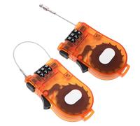 Alasum 2 Pièces Câble Antivol Vélo Rétractable Acier Haute Résistance Serrure à Combinaison Portable pour Casque Snowboard Trottinette Électrique et Bagages Sécurité Compacte et Légère