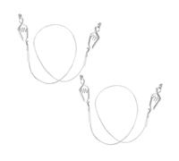 Alasum 2 pièces Connecteurs pour Câble de Fleuret et Sabre Acier Inoxydable Clips de Masque Escrime Durables Fiable pour Entraînements et Compétitions Légers et Portables