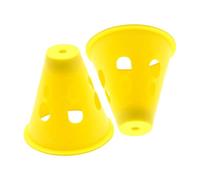 Alasum 2 pièces Couvre-Clous de Tente Lumineux PE avec Lumière Avertissement Couleurs pour Camping Plein Air et Décoration Nuit