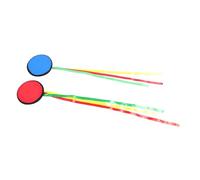 Alasum 2 Pièces Disque Volant Éponge pour Garçon Fille Lancer Coloré avec Rubans pour Activités Extérieures Jardin Plage Coordination Motrice et Intégration Sensorielle