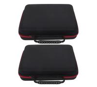 Alasum 2 Pièces Étui Microphone Sans Fil avec Compartiments Sac de Transport Portable Zippé pour Micro à Main Organiseur Léger avec Poche pour Câbles pour Karaoké et Spectacles Plein Air