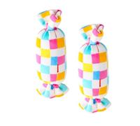 Alasum 2 pièces Jouets à Mâcher pour Chiens Peluche Douce et Colorée Jouets Molaire pour Animaux Domestiques Anti-Destruction et Nettoyage Dents Accessoires Ludiques pour Chiots et