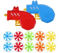 Alasum 2 Pièces Lot de Disques Volants pour Chats Exercice Intérieur Extérieur Interaction Flexible pour Chats Actifs Couleur Aléatoire