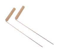 Alasum 2 pièces Lot de Tiges Radiesthésie Laiton pour Activités Outdoor Légères Robustes et Portables Outils Divination pour Camping et Détection