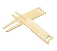 Alasum 2 pièces Outil de Réparation Divot Golf Métal Fourchette Golf Multifonction pour Relève-Pitch et Marquage Accessoire