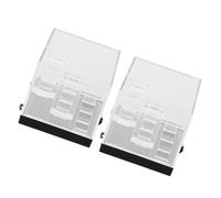 Alasum 2 Pièces Présentoir Protège Les Rayures en Acrylique Transparent à 3 Niveaux Léger et Portable pour Spécimens Minéraux et Cristaux pour Maison ou Laboratoire