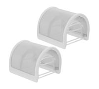 Alasum 2 pièces U-shaped Microphone Windscreen Cover Metal Handheld Mic Shield For Recording Live Broadcast And Speech Saliva Spatter Protection Easy To Install Fit