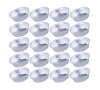 Alasum 20 Moules à Tarte en Aluminium Jetables Ronds pour Four et Barbecue, Protection Brûlures, Multi-fonction, Couleur Argenté, Adaptés pour Œufs et Fromage