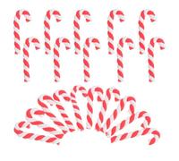 Alasum 20 Pièces Accessoires de Canne de Noël en Argile Rouge pour Décoration Créative DIY Coque de Téléphone ou Boîte à Crayons, Style Simple et Élégant pour Garçon et Filles