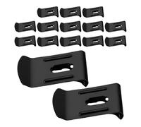 Alasum 20 Pièces Clip de Ceinture Maintien Sécurisé et Installation Facile Fixation Élastique pour Mètre Ruban en Acier Noir pour Atelier et Chantier