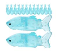 Alasum 20 pièces Miniatures Requins Résine Décorations Océaniques Durables pour Micro-paysages Aquariums Eau Douce et Jardins Ornement Artisanal Réaliste