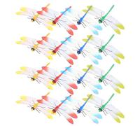 Alasum 20 pièces Simulated Dragonfly Figurines Decorative Playthings For Desktop Craft Gift Set With