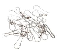 Alasum 24 Pièces Crochets de décoration extérieure Crochets pour Carillon éolien Cintre de Vent Silver