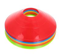 Alasum 25 pièces Cônes de Terrain pour Entraînement de Football et Basketball Cônes Plastique Durables Marqueurs de Terrain et Colorés pour Garçon Fille et Adultes