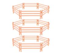 Alasum 25 pièces Miniature Garden Fence Plastic Mini Simulation Fences for DIY Mini Farm and Scene Layout Decoration