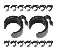 Alasum 25pcs Clips pour Câbles de Microphone pour Support Microphone, Fixations Flexibles en Plastique pour Organisateur de Câble sur Tige de Micro, Accessoires Studio et Enregistrement