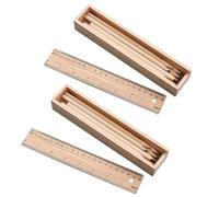 Alasum 2ensemble Trousse Bois à Tiroir Boîte de Rangement pour Papeterie Plumier Portable Étui Organisé pour Garçon Fille pour École et Voyage Boîte Multifonctionnelle