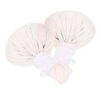Alasum 2pièces Boules de Massage Thaïlandaises Coton Naturel Boules Chauffantes à Base de Plantes Chinoises pour Spa être Compresses Faciles à Chauffer pour Soulager le Dos et Relaxation