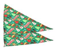 Alasum 2pièces Lot de Bandanas de Noël pour Chien Bavoirs Triangulaires Lavables Accessoires Décoratifs pour Animaux