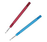Alasum 2pièces Outils de Levage de Aiguilles pour Réparation Montres Outils de Démontage de Tableaux Horlogers Acier et Alliage Aluminium Compact et Pratique Bleu Rouge