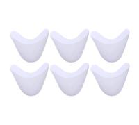 Alasum 3 Paires de Protections d Orteils en Silicone Blanc Sebs Coussins Confortables d Impact pour Pointes de Chaussures Ballet et Danse