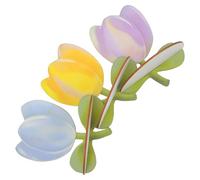 Alasum 3 Pièces Étagère Murale Bois Style Bohème Rustique de Fleur Tulipe à 3 Niveaux pour Organiser et Exposer Plantes et Souvenirs la Cuisine ou Chambre Bébé