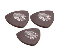 Alasum 3 Pièces Médiators le Améliorant Accessoires la Résistants Son à Casque de Cuir Marron avec Boîte en Papier Pratiques Plusieurs styles Guitare pour Ukulélé