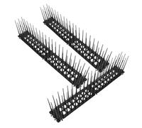 Alasum 3 pièces Pointes Anti-Oiseaux et Écureuils pour Clôtures et Jardins Dissuasion Danger des Pigeons Chats et Autres Animaux Lot de Piques Plastiques Extérieurs Noires